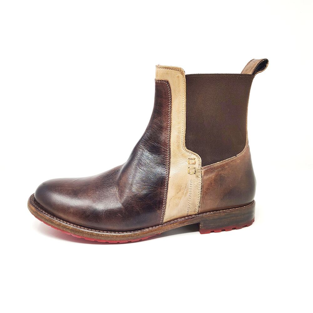 Bed Stu Shoes Womens 10 Boots Ethic Double Gore Chelsea Leather Teak Oaks Rustic